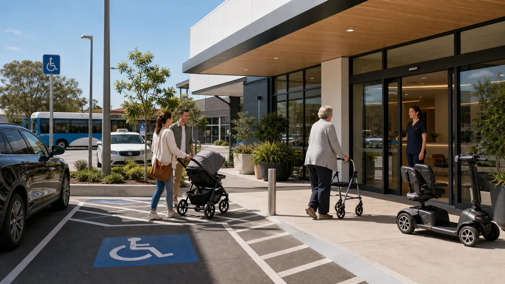 Patient-friendly amenities and access at North Blackburn Shopping Centre
